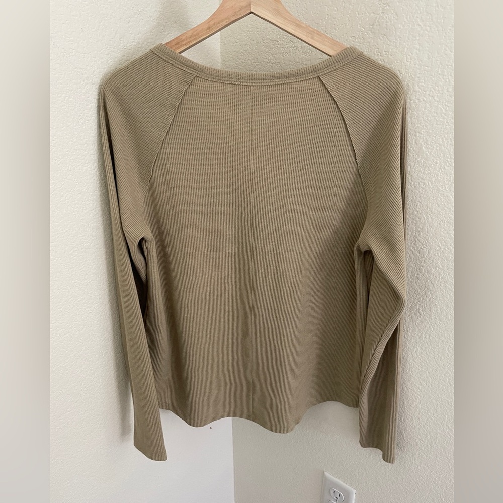 Lucky brand beige long sleeve graphic top rolling stone ‘78 tour size M - Picture 4 of 5
